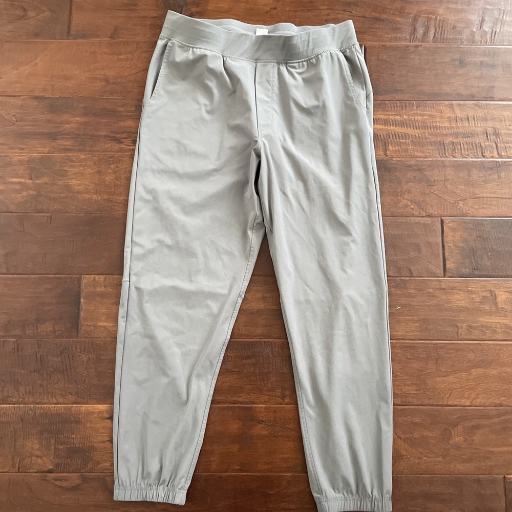 Cory Vines Mens Gray Active Jogger Pants Elastic Waist Tapered Athleisure Large